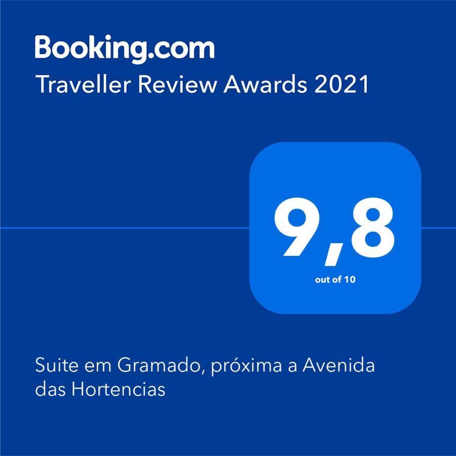 Suite Em Gramado, Proxima A Avenida Das Hortencias Kültér fotó
